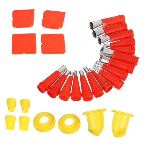 HEALLILY 1 Set Glue Sealant Caulking Nozzles Glue Tips for Glue Bottles Sealant Tip Caulk Tools Large Glue Sticks Glue Applicator Nozzle Caulk Finisher Tool Craft Glue Stainless Steel