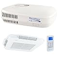 RecPro RV 48V Air Conditioner Non-Ducted Low Profile | With Heat Pump for Heating or Cooling | RV AC Unit (White, 15K BTU)