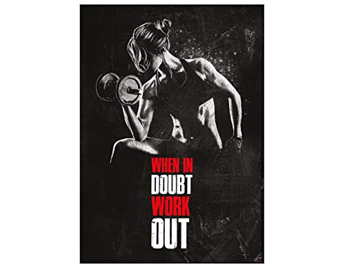 GREAT ART Motivational Workout Poster 24.4 x 16.5 in (59.4 x 42 cm)