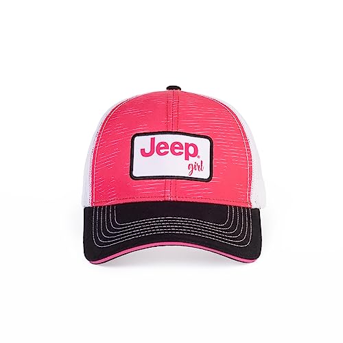 Jeep Girl Trucker Hat, Custom Structured Ball Cap for Women, Officially Licensed