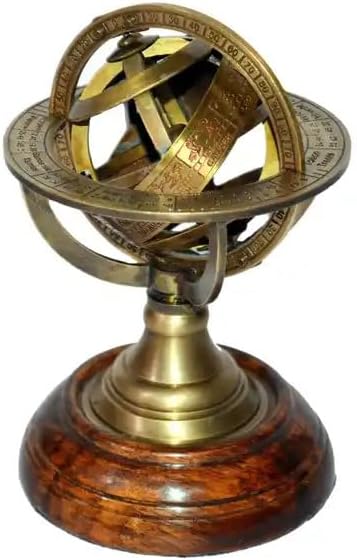 Nautical Brass Globe Zodiac Table Top Armillary Sphere Globe For Home Office Decor And Collectibles Item