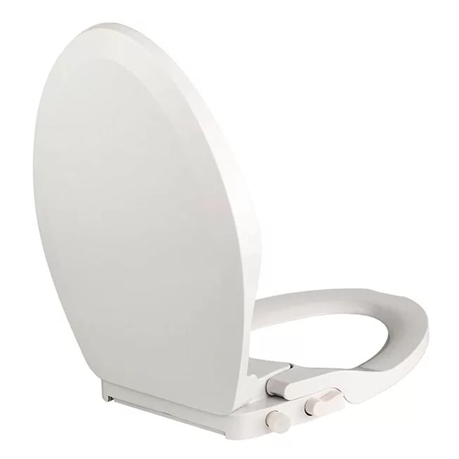 Ovaler Toilettensitz aus Kunststoff, verstellbar, leicht, langlebig, tragbar, benutzerfreundlich, kompakt, griffig, fest, Stoßstangen, langsam
