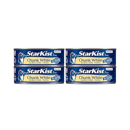 StarKist Chunk White Atún in Water - Lata de 5 onzas, 4 unidades, paquete de 1