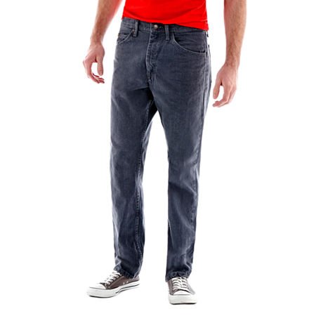 Image of Lee Men's Cotton Blend and Polyester Regular Fit Straight Leg Jeans