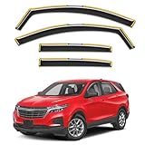 Saleago in-Channel Window Rain Guards Fit for Chevy Chevrolet Equinox 2018 2019 2020 2021 2022 2023 2024, Extra Durable Window Visors Window Deflectors Vent Visors Vent Shades Car Accessories-4 pcs