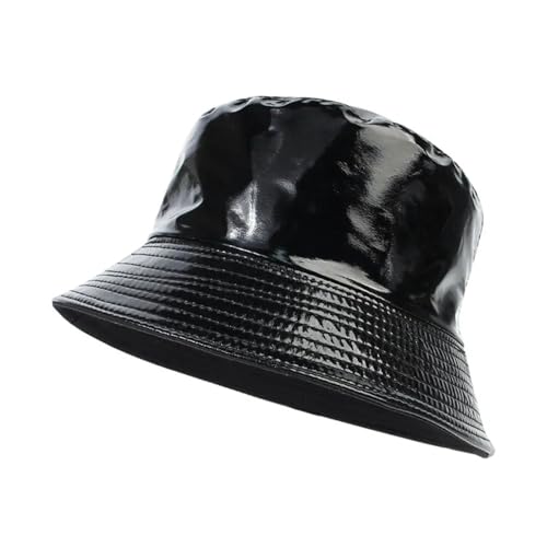 Chapeau de randonnée en cuir étanche et pliable, protection pluie et vent pour homme et femme