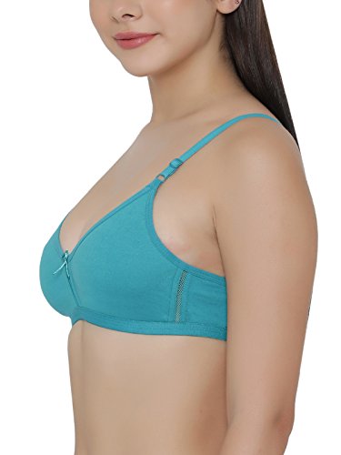 Image of Clovia Cotton Women's Pack Of 3 Full Coverage Non-Padded Wirefree Full Cup Bra