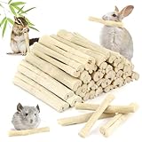 PEASUG 300g Sweet Bamboo Chew Sticks for Rabbits, Natural Bunny Chinchilla Chew Sticks Toys, Small Animal Teeth Grinding Toys and Molar Treats for Chinchilla, Guinea Pigs, Squirrel, Hamster