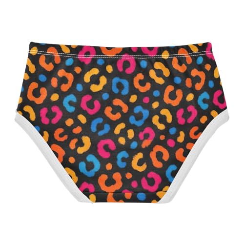 Fun Print Girls Underwear Toddler 2t Cotton Panties Little Girl Art Leopard Animal Spots Black Briefs Kids Undies2
