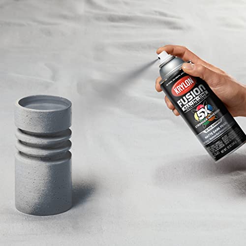 Image of Krylon Fusion All-In One 12 Oz. Matte Spray Paint, Dark Pearl - 1 Each