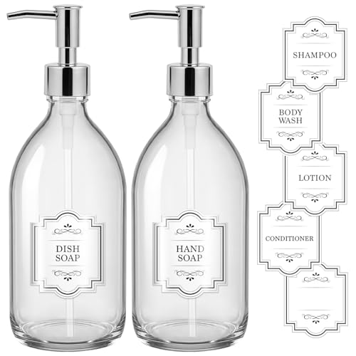 Homepicker 16 Oz Glass Dispenser 2 Pack