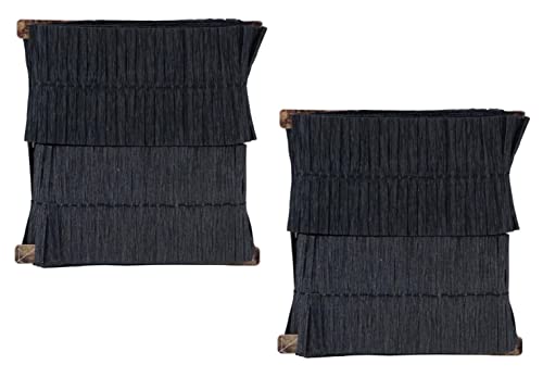 Tim Holtz Idea-Ology Halloween 2022 Black Fringe, 2 Packages, 3 Yard Total (Th94262) #TOP1