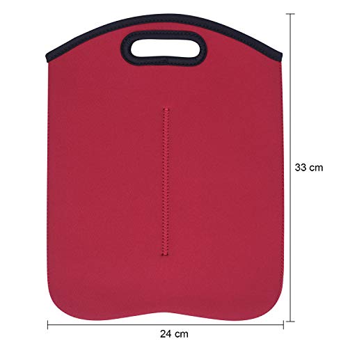 Double Wine Carrier Bag Portable Wine Bottle Travel Bag Wine Storage Bag Champagne Protective Cover Insulated Wine Tote Bag Holders Wine Bottle Protector for Travel Picnic - Image 2