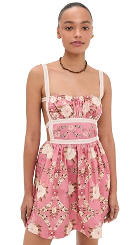 AGUA BENDITA Womens Logan Mini Dress Multicolor L