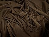Tela de licra elástica suave al tacto, por metro, color marrón