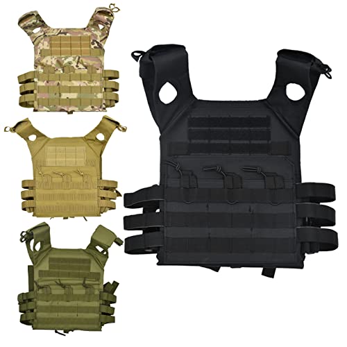 Kidybell Airsoft Vest Adjustable Outdoor Safety Protection Airsoft Vest Hunting Vest(Black) #TOP7