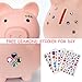 PJDRLLC Piggy Bank, Unbreakable Plastic Money Bank, Coin Bank for Girls and Boys, Medium Size Piggy Banks, Practical Gifts for Birthday, Easter, Christmas (Flesh-Colour)