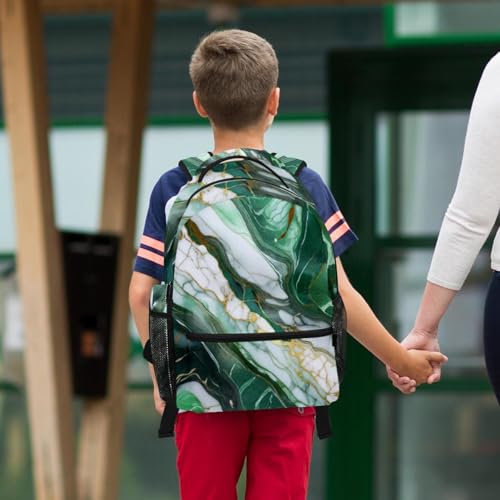Sac à dos avec trousse à crayons ensemble de cartables enfants ados marbre