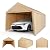 Abba Patio Carport 10×20, Large Portable Garage, All-Season Carport with Roll-up Ventilated Windows and Removable Sidewalls, Waterproof UV Resistant for Cars Vehicles Trucks Boats, 8 Legs, Beige