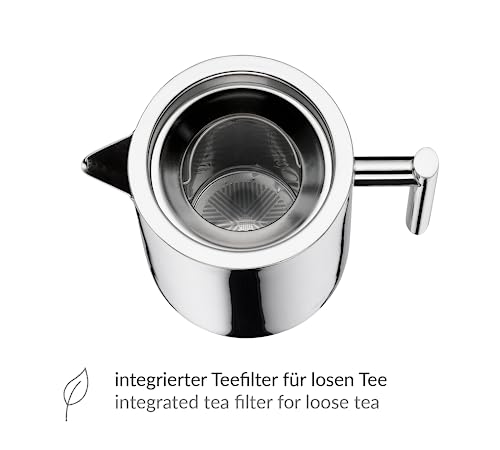 Teekanne Edelstahl Alfi Tea Pot 1,4l mit Teesieb und Teefänger