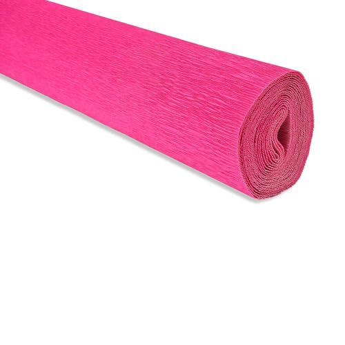 FloristryWarehouse Rouleau de papier crépon résistant à l'eau 140 g 50 x 250 cm Rose fuchsia (teinte 752)