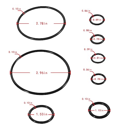 Image of 328.12002 Floor Jack Seal Replacement Kit for Sears Craftsman 328.12002 Series Floor Jack 1.5 Ton (for All Years) - 22 Pieces