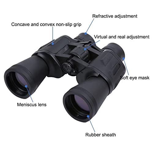 Jumelles 20x50 HD avec prisme BAK4 pour observation de la nature
