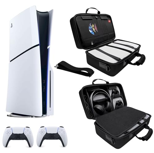 Maleta Mochila Bolsa Case Rígida Protetora Viagem Preta Anti-Poeira Compativel Com Playstation Ps5 SLIM