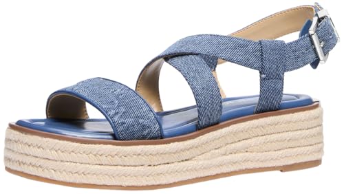 Michael Kors Women's Lynn Espadrille Sandal, Union Wash, 7