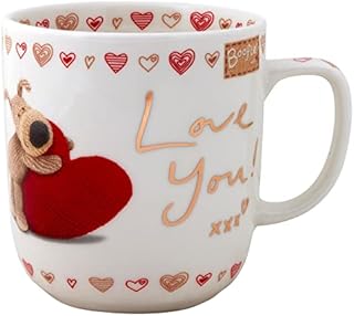 Boofle Hot Drinks, Coffee or Tea Mug with a Lovely Message, Novelty Birthday Or Valentine's Gift for Boyfriend/Girlfriend-Ceramic, 1 Count (Pack of 1)