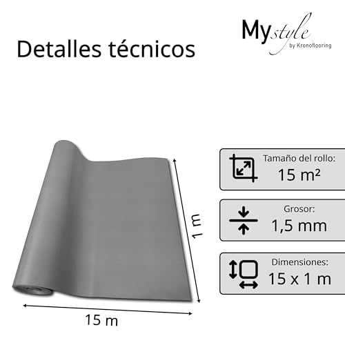 Miniatura 7 de Uficell Mystyle, Base Aislante Acústica Para Suelos Laminados Y De Parqué, Aislamiento Acústico Aprox. 18 Db, Mejora Del Aislamiento Acústico Aprox. 25 , Grosor: 1,5 Mm 15 M