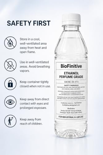 Biofinitive Perfume Grade Ethanol 250ml– Premium Perfumer’s Alcohol DIY Perfume Making | High Purity | Excellent Solvency | Ideal for Fragrance Blending - view 5