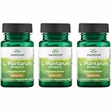 Swanson L. Plantarum - 10 Billion CFUs - Probiotic Supplement for Occasional Gas & Bloating - Supports Lower GI Tract Health* - No Refrigeration Needed - Non-GMO - 30 Vegan Capsules (3 Pack)