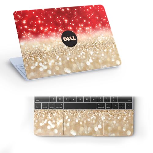 Galaxsia Pattern DL774 Top+Wrist Pad Vinyl Laptop Skin/Sticker/Cover for 15 to 15.6 Inches Laptops Laminated-Removable-HD Quality Compatible for Dell-(15x10 Inches)