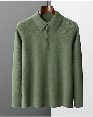 Dcvmvmn Men's Cashmere Wool Sweater Men Loose Large Size Knitted Jumper Business Casual Pullover Blue2