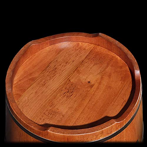 Cubo de spa para pies de madera sólida con tapa miniatura 4