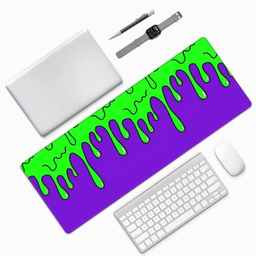 Image of Gaming Mouse Pad Abstract Dripping Design Desk Mat Desk Pad Large Gaming Mouse Pad E-Sports Office Keyboard Pad Computer Mouse Non-Slip Computer Mat Gift for Teen Boyfriend Girlfriend