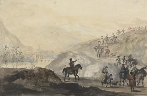 Impression d'art Cavalerie Peter Tillemans Toile Déco Salon 60x90cm