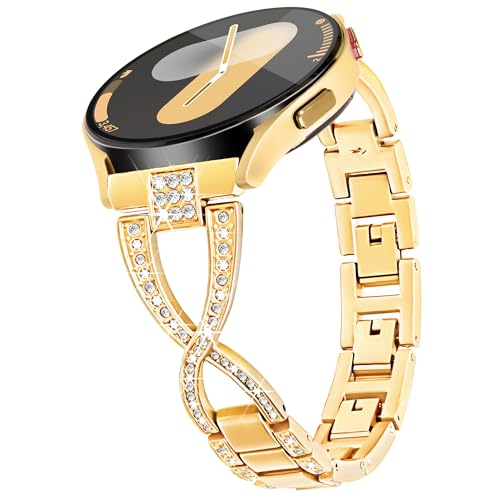 G-ficu 20mm X�^�o���h Samsung Galaxy Watch 7 6 5 4 FE�o���h 40mm 44mm /5Pro/6 4 Cassic/Watch 3 41mm/Active 2�p ���f�B�[�X �L���L���_�C�������h���^���X�g���b�v 