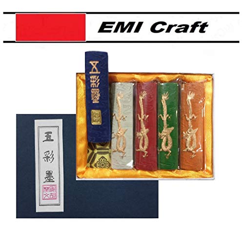 Juego de 5 palos de tinta china de colores EMI Craft (France Import)