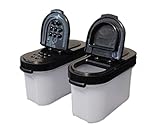 Tupperware Modular Mates Spice Shakers Small Set of 2 Black Seals