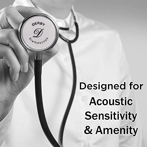 Image of Oriley Prime Tone Super - Silver Stethoscope Heart Beat Monitoring Chest Piece Medical Instrument for Doctors, Nurses (Black)