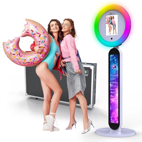 Photo Booth Machine,Portable Photo Booth Compatible with Any I Pads