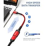 JSAUX USB C to USB Adapter [2 Pack], Type C 3.0 OTG Cable On The Go Type C Male to USB A Female Adapter Compatible with MacBook, iPhone 16 Pro Max/16 Plus/16e/15, Samsung Galaxy S25/S24/S23-Red - Image 4
