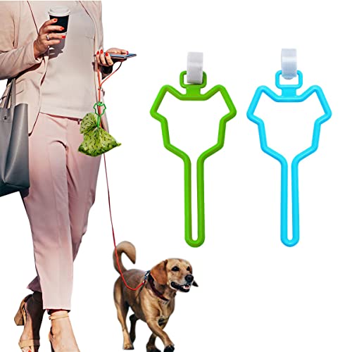 Image of 2 Pcs Dog Poop Bag Holder,Hands-Free Waste Bag Holder Carrier,Waste Bag Dispenser,Pet Supplies for Walking and Running