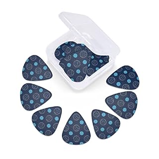 Lot de 24 médiators imprimés pour guitare acoustique, électrique, basse (0,46/0,71/0,96 mm) Bleu - Les Beatles, Paul McCartney, John Lennon, RIngo Starr, George Harrison Lot de 24 médiators imprimés pour guitare acoustique, électrique, basse (0,46/0,71/0,96 mm) Bleu – Image 6