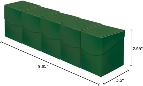 Ultra Pro - Juego de 5 cajas de cartas Eclipse de color negro azabache, protege y almacena valiosas tarjetas, caja de baraja para cartas