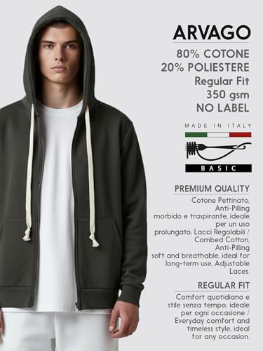 Sweat à capuche zippé Arvago veste polycoton mi-saison - 4