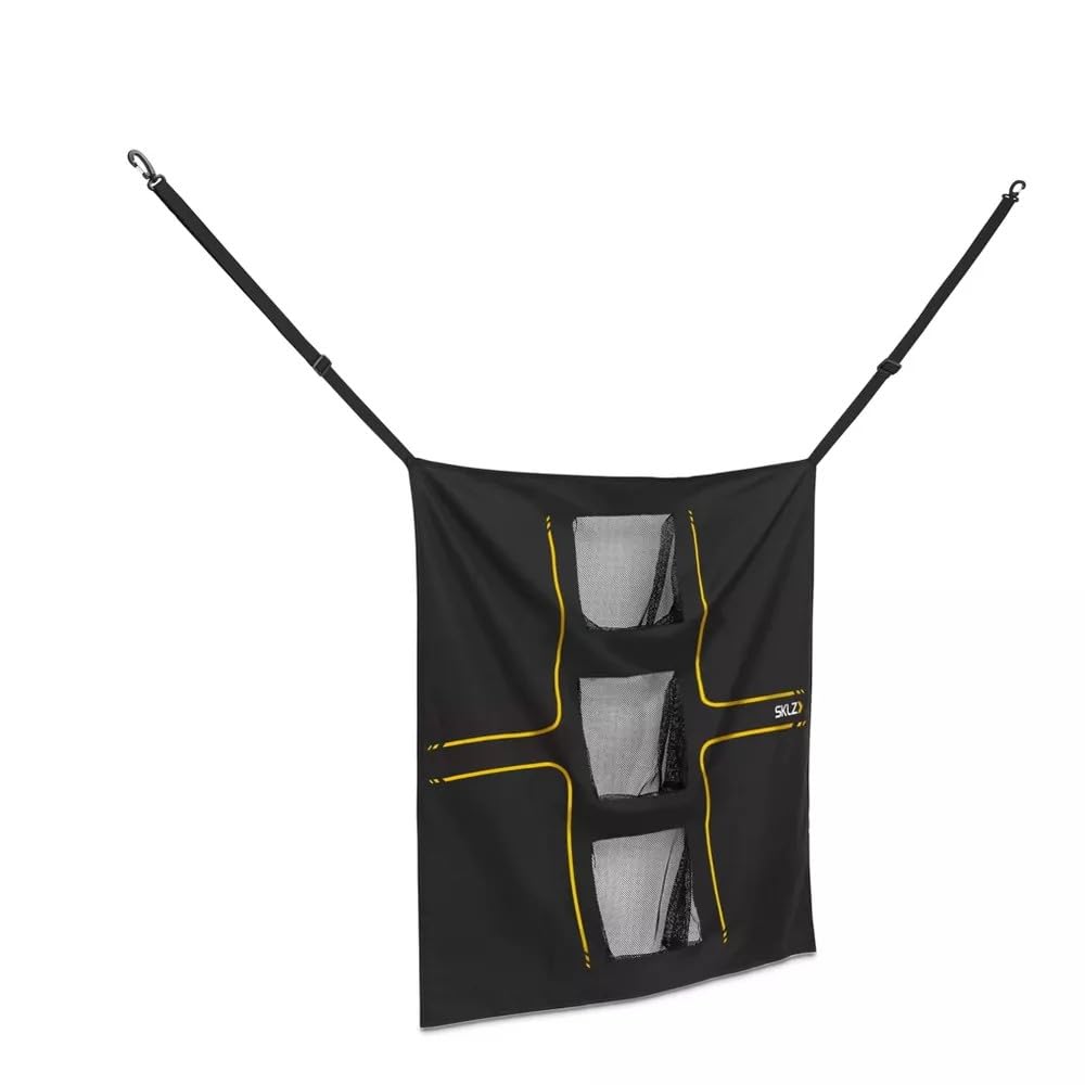 SKLZ Universal Golf Target – Objetivo de Swing Ajustable con Tres Bolsillos para Practicar Vuelo de Bola y Chip, 76.2 cm x 76.2 cm para Entrenamiento de precisión.
