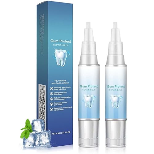 2Pcs Advanced Mullein Gum Repair Gel – Effective Gum Disease Treatment for Adults. Soothes Tooth Pain, Reduces Inflammation & Irritation. Strengthens Gums, Promotes Healing & Whitens Teeth
